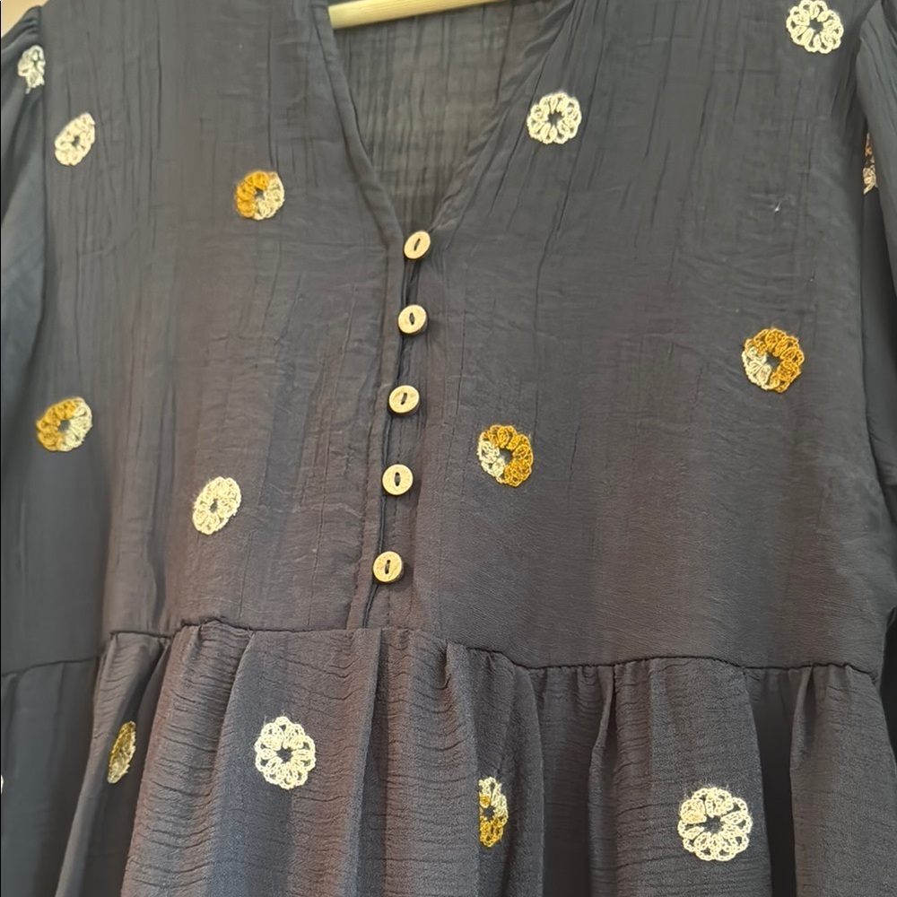 Figueroa & Flower Dress, navy, women’s size L - Picture 4 of 14